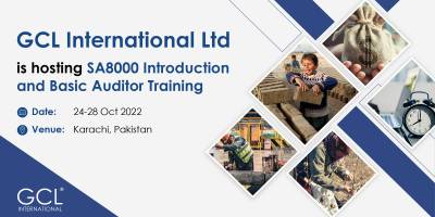 Quality Inspection and Certifications (UK) Limitedis hosting SA8000 Introduction and Basic Auditor Training in Karachi, Pakistan